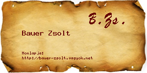 Bauer Zsolt névjegykártya